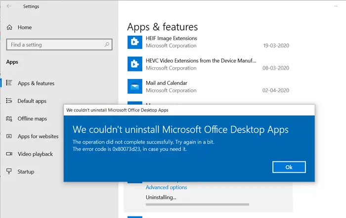  Fix Microsoft Store Error 0x80073d23 on Windows 10