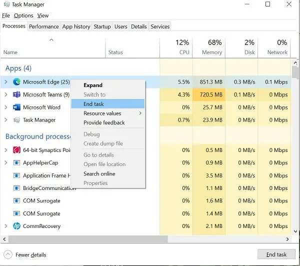 High Memory and CPU Usage