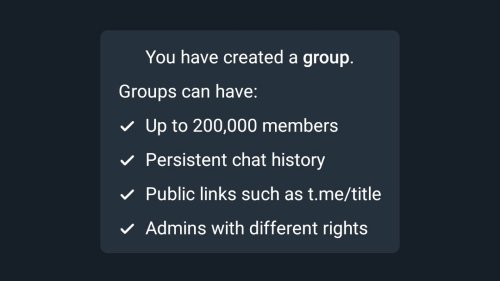 New Telegram Group