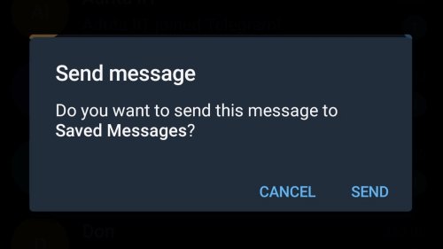 Telegram Saved Messages