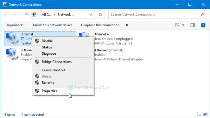 Как отключить общий доступ к подключению к Интернету (ICS) в Windows 10