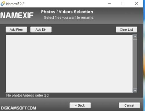 Nameexif lets you Rename Photos and Videos in bulk - 41