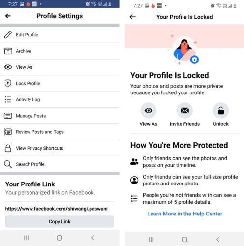 How to Lock your Facebook Profile