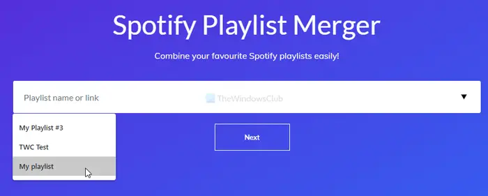 How to merge multiple playlists on Spotify