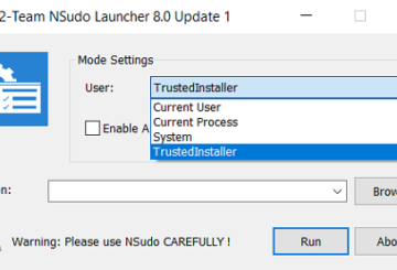 NSudo System Administrator Toolkit for Windows computers