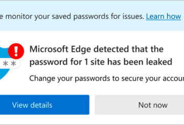 Password Monitor in Microsoft Edge
