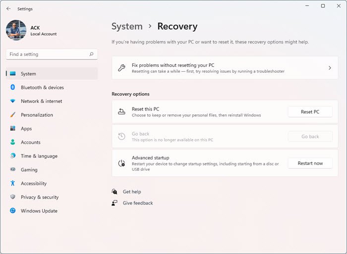 restart windows 11 in safe mode