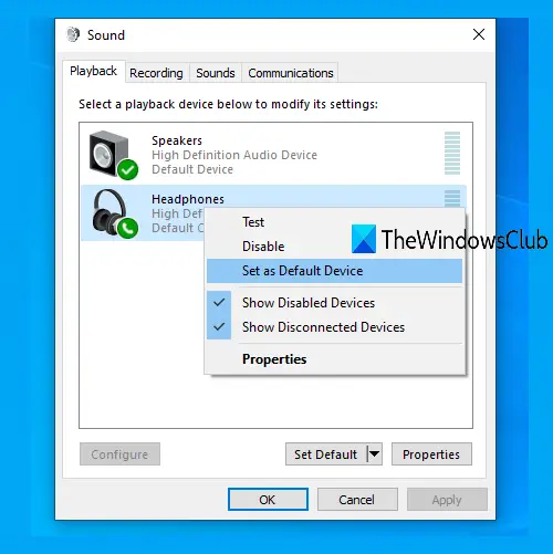 Presa audio frontale non funzionante in Windows 10