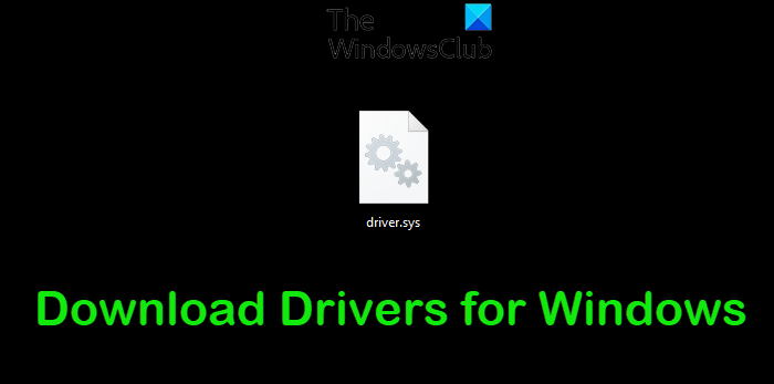 Download Drivers for Windows