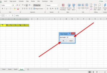 How to change Row Height and Column Width in Microsoft Excel