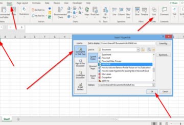 How to create hyperlink in Excel between sheets