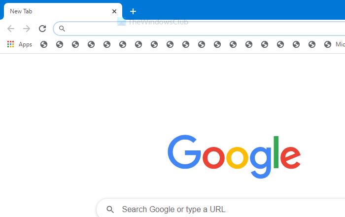 Fix Chrome showing wrong or no bookmark or globe icon