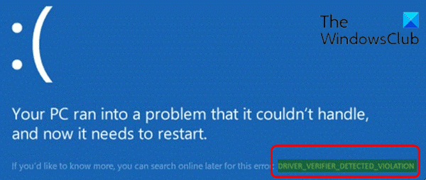 driver verifier detected violation windows 10 blue screen driver verifier detected violation windows 10 blue screen