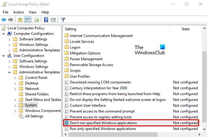 Disable PowerShell on Windows 10 using Group Policy