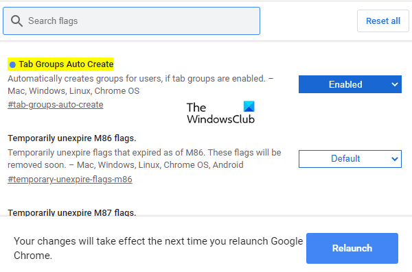 How to Enable Tab Groups Auto Create in Google Chrome