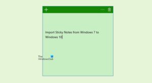 import Sticky Notes