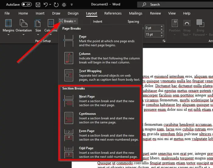 microsoft word remove section break from selection microsoft word remove section break from selection