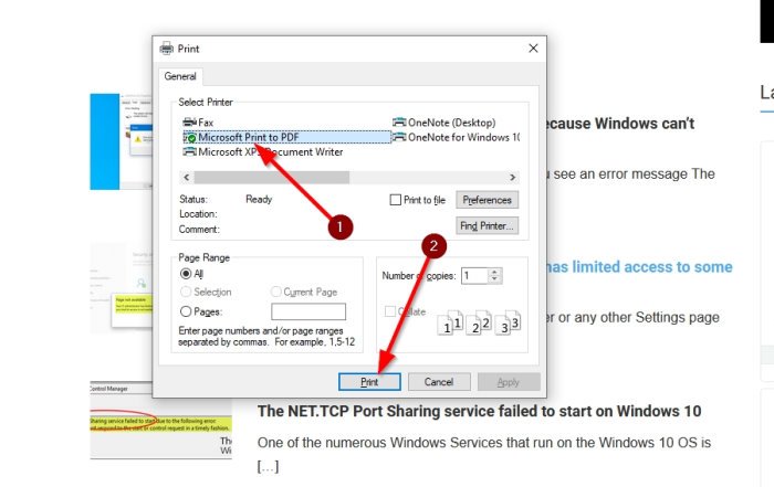 How to save webpages as PDF in Chrome or Firefox