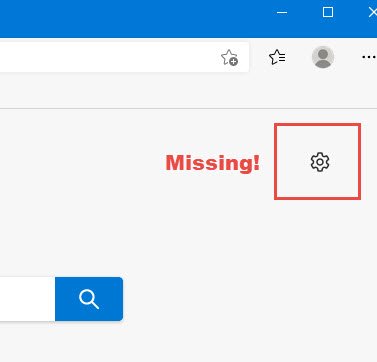 New Tab Customize Option missing in Microsoft Edge