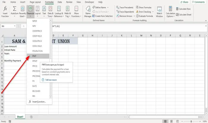 How to use PMT Function in Excel - 84