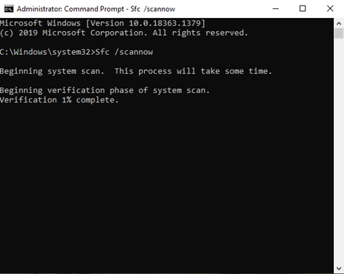 Admin command prompt