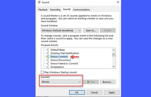 Stop random USB connection or disconnection sounds on PC