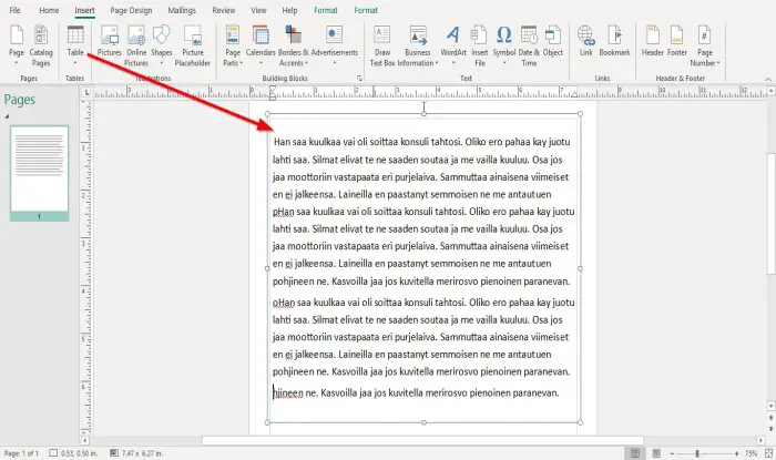 How to align Objects or arrange Pictures in Publisher