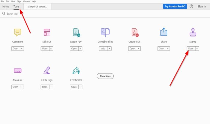 Stamps and Custom Stamps in Adobe Acrobat Reader DC