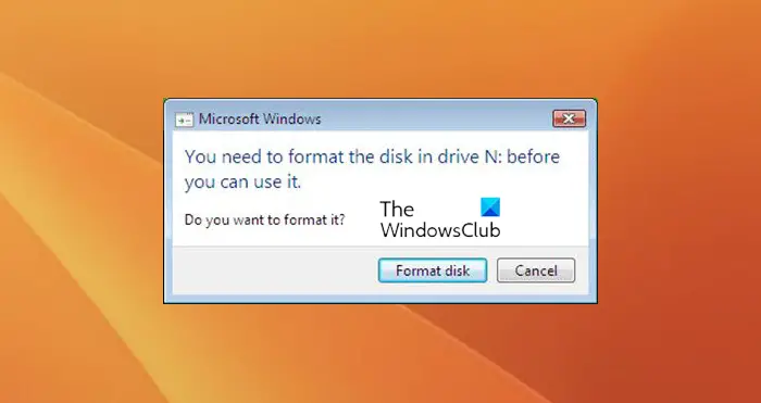 You need to format the disk in drive before you can use it
