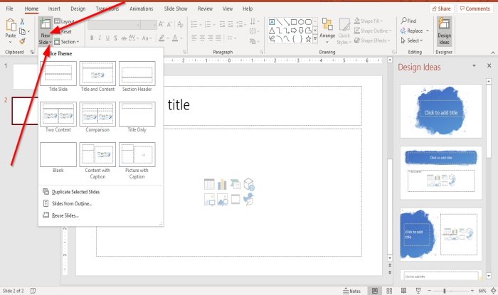 How to add and remove Slide Layout in PowerPoint