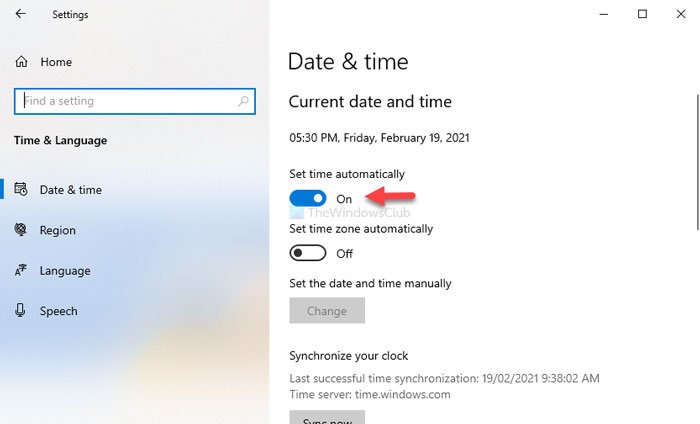 Fix Your clock is ahead or Your clock is behind error on Google Chrome
