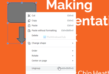 group or ungroup objects in PowerPoint Online and Google Slides
