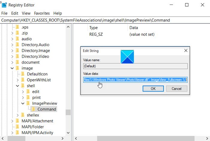 Image Preview Missing from Context Menu