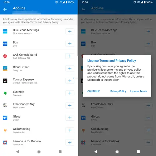 How to install add-ins in Outlook for Android and iOS