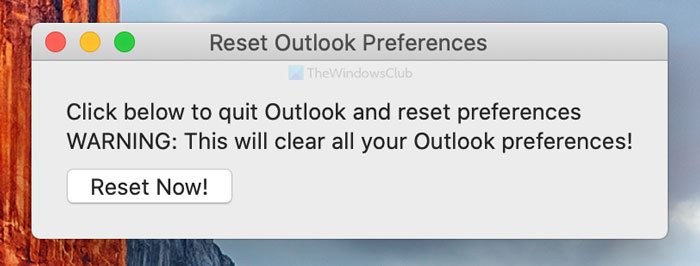 outlook for mac quit working