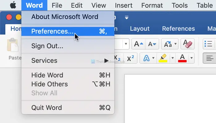 How to print hidden text in Word on Mac