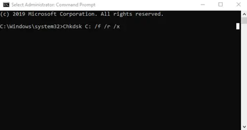 Chkdsk Command