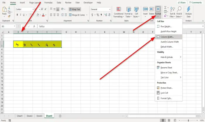 How to change Row Height and Column Width in Microsoft Excel