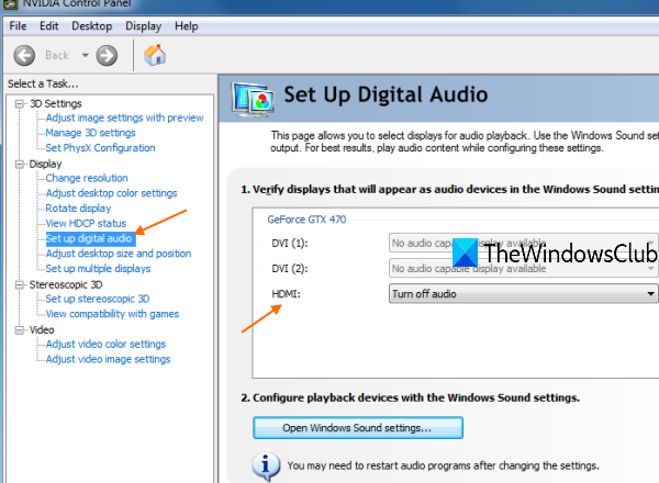 NVIDIA high definition audio not plugged in Windows 10