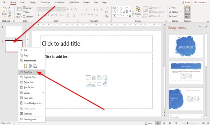 How to add and remove Slide Layout in PowerPoint