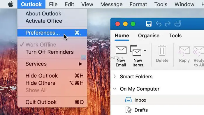 How to turn off Outlook reminder and reminder sound on Mac