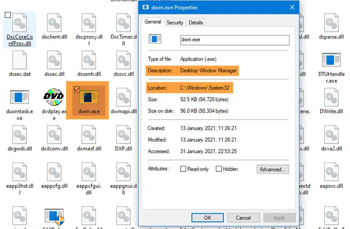 windows desktop manager dwm windows 10