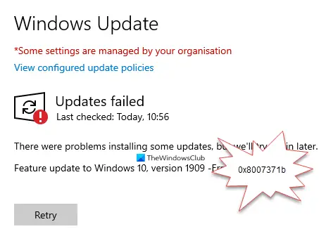 Windows Update Install Error 0x8007371b [Fix]