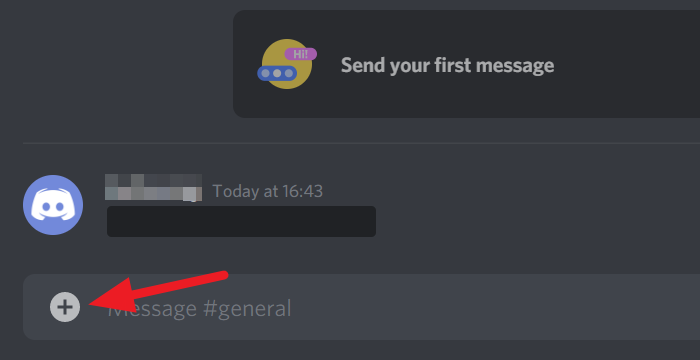 Adding an attachment on Discord