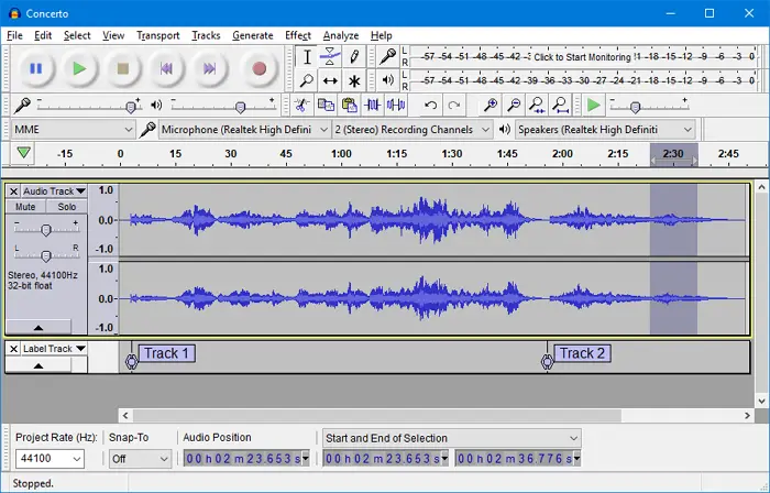 Audacity Audio Mixing 