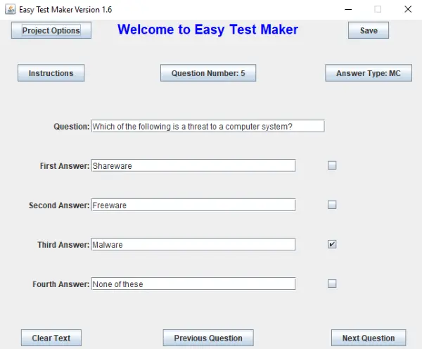 Best Free Quiz Maker Software for Teachers Easy Test Maker
