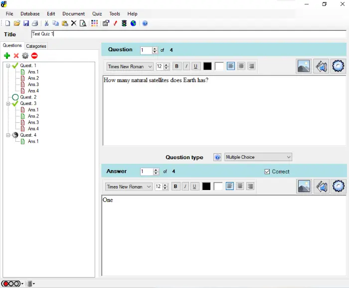 Quize, Software