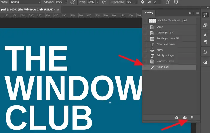 How to Undo and Redo changes in Photoshop