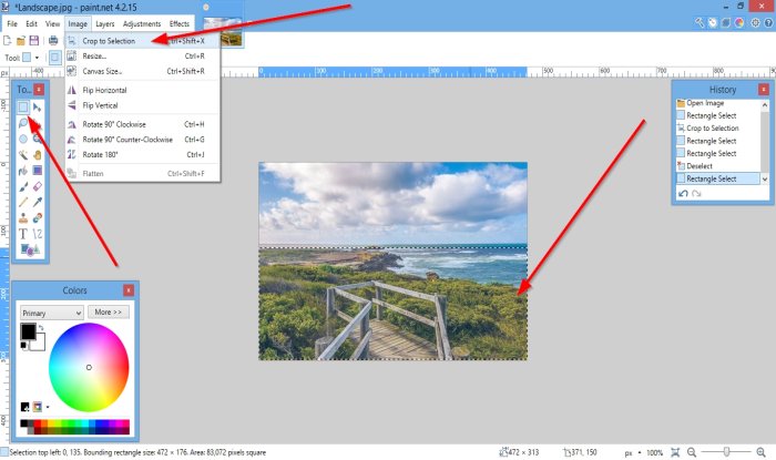 How to Crop and Rotate a Picture in Paint.NET