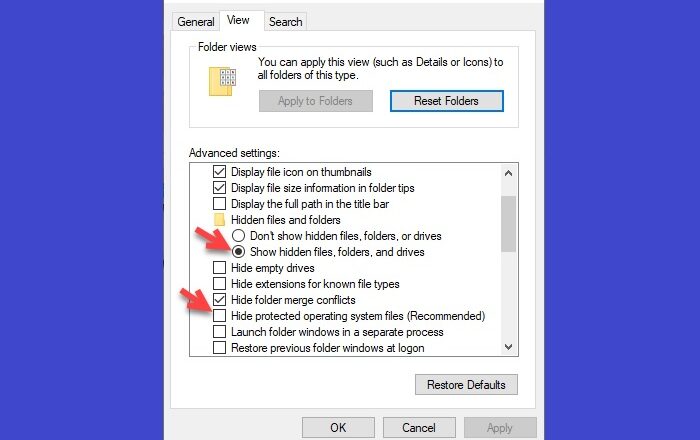 Fix deleted files not showing in Recycle Bin